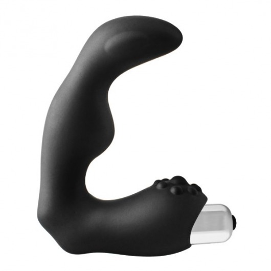 Черный вибромассажер простаты FantASStic Vibrating Prostate Massager - 11,3 см. - Dream Toys - в Орске купить с доставкой