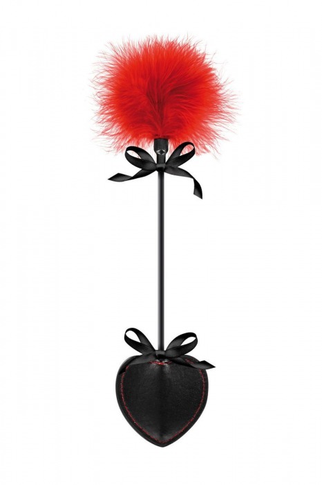 Стек с пуховкой Sweet Caress Feather Whip - 44 см. - Sweet Caress - купить с доставкой в Орске