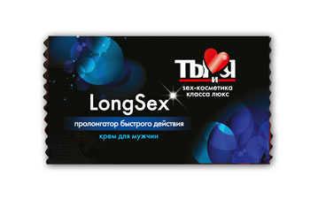 Пролонгирующий крем LongSex в одноразовой упаковке - 1,5 гр. - Биоритм - купить с доставкой в Орске