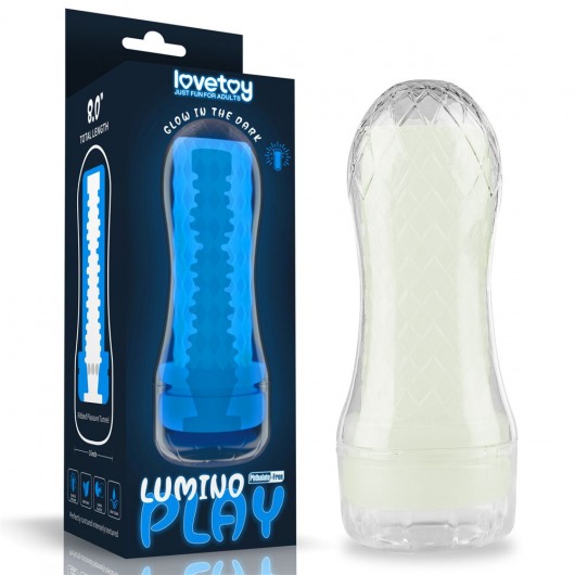 Светящийся в темноте мастурбатор Lumino Play Masturbator Ribbed - Lovetoy - в Орске купить с доставкой