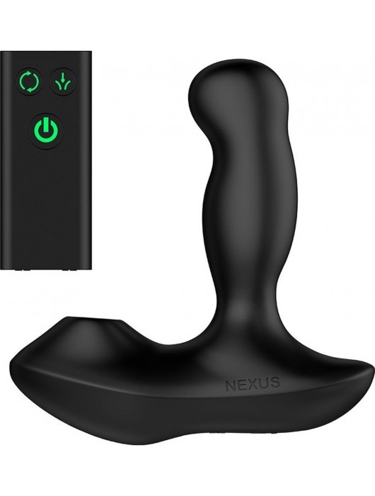 Черный вибратор-ротатор для стимуляции простаты Nexus Revo Air - Nexus Range - в Орске купить с доставкой