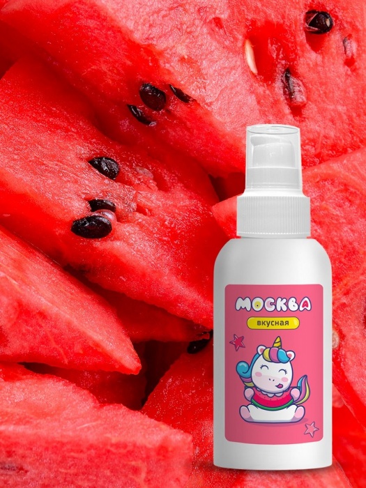 Универсальная смазка с ароматом арбуза  Москва Вкусная  - 100 мл. - Москва - купить с доставкой в Орске
