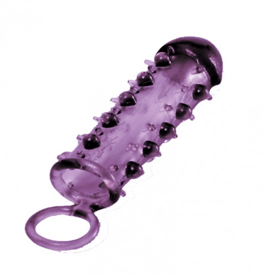 Закрытая фиолетовая насадка с пупырышками SAMURAI PENIS SLEEVE PURPLE - 14,5 см. - NMC - в Орске купить с доставкой