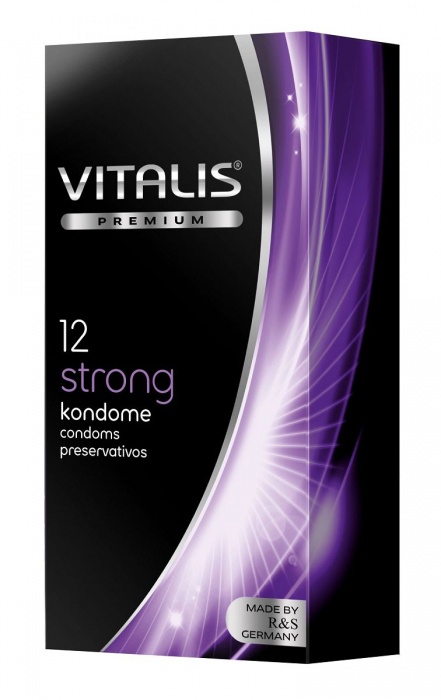 Презервативы с утолщённой стенкой VITALIS PREMIUM strong - 12 шт. - Vitalis - купить с доставкой в Орске