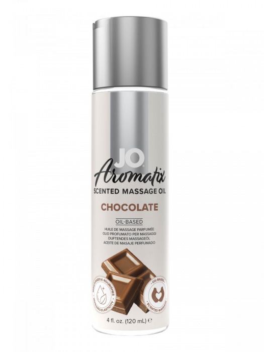 Массажное масло JO Aromatix Massage Oil Chocolate с ароматом шоколада - 120 мл. - System JO - купить с доставкой в Орске