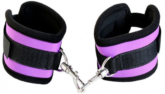 Наручники из неопрена фиолетового цвета - ToyFa - купить с доставкой в Орске
