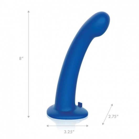 Синяя насадка Remote Control P-Spot G-Spot с черными трусиками - 20 см. - Pegasus - купить с доставкой в Орске