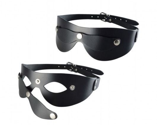 Черная кожаная маска  Новичок - Sitabella - купить с доставкой в Орске