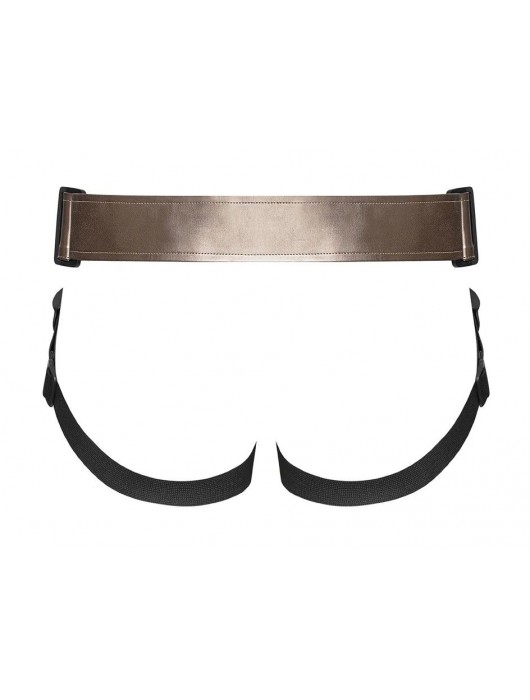 Бронзовый пояс для насадок Curious Harness - Strap-on-me - купить с доставкой в Орске
