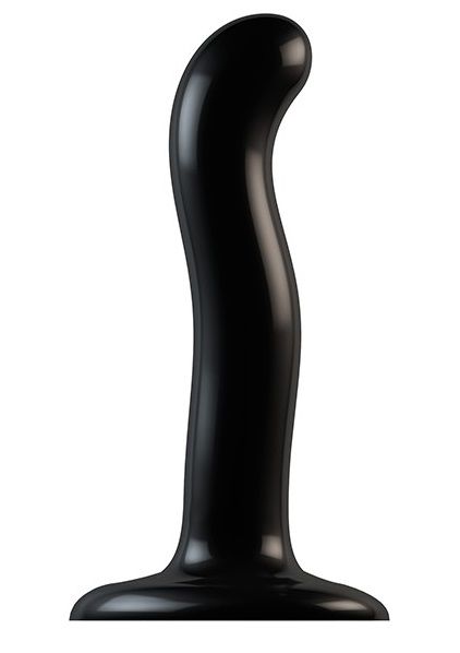 Черный фаллоимитатор-насадка Strap-On-Me P G spot Dildo size S - 16,4 см. - Strap-on-me - купить с доставкой в Орске