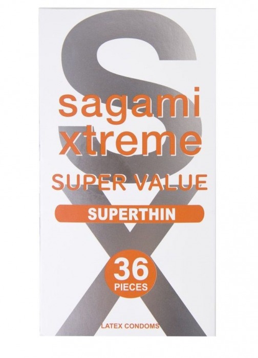 Ультратонкие презервативы Sagami Xtreme Superthin - 36 шт. - Sagami - купить с доставкой в Орске