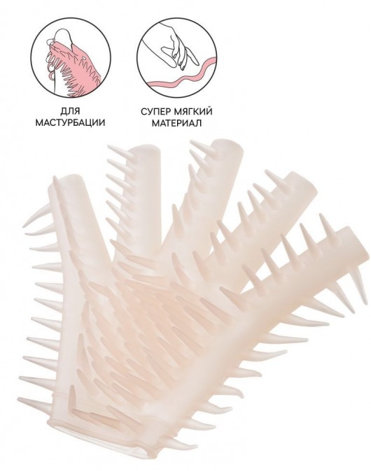 Телесная перчатка-мастубратор для чувственного массажа - Штучки-дрючки - в Орске купить с доставкой