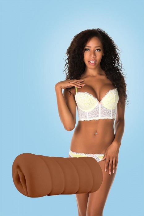 Коричневый мастурбатор-вагина BRIANNA - Dream Toys - в Орске купить с доставкой