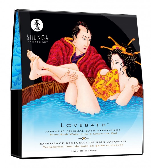 Соль для ванны Lovebath Ocean temptation, превращающая воду в гель - 650 гр. - Shunga - купить с доставкой в Орске