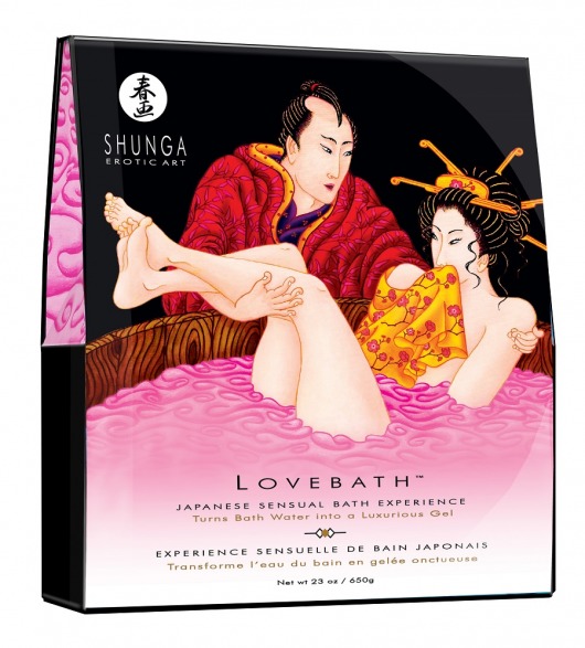 Соль для ванны Lovebath Dragon Fruit, превращающая воду в гель - 650 гр. - Shunga - купить с доставкой в Орске