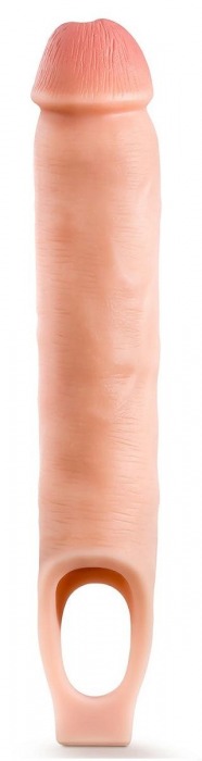 Телесная насадка-удлинитель 11.5 Inch Silicone Cock Sheath Penis Extender - 29,2 см. - Blush Novelties - в Орске купить с доставкой