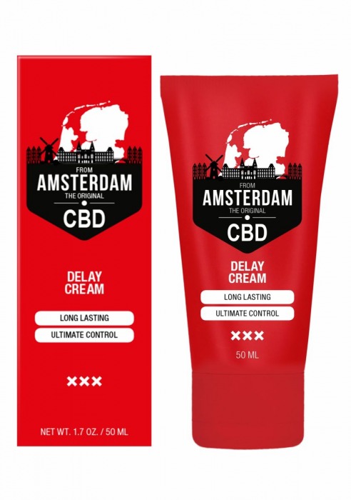 Крем-пролонгатор CBD from Amsterdam Delay Cream - 50 мл. - Shots Media BV - купить с доставкой в Орске