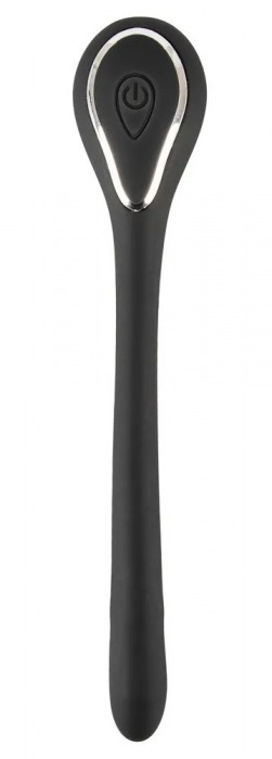 Черный гибкий уретральный стимулятор с вибрацией Vibrating Bendable Dilator - 13,5 см. - Orion - купить с доставкой в Орске