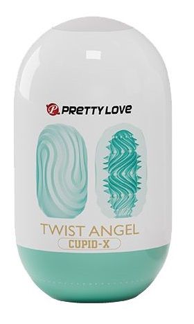 Бирюзовый мастурбатор-яйцо Twist Angel - Baile - в Орске купить с доставкой
