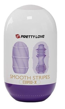 Сиреневый мастурбатор-яйцо Smooth Stripes - Baile - в Орске купить с доставкой