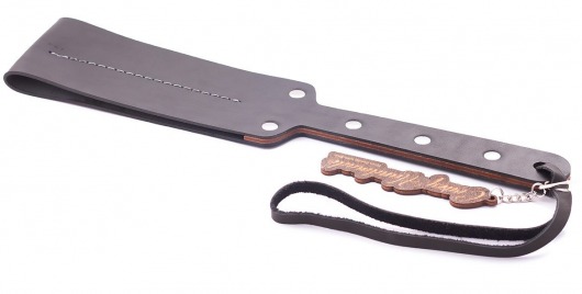 Гладкий мягкий удлиненный пэддл с заклепками - 32 см. - Crazy Handmade - купить с доставкой в Орске Гладкий мягкий удлиненный пэддл с заклепками - 32 см. - Crazy Handmade - купить с доставкой в Орске