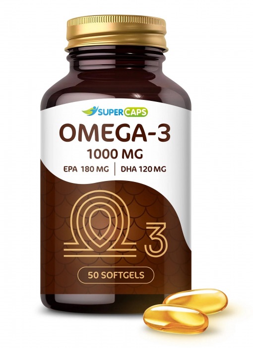 Пищевая добавка SuperCaps OMEGA-3 - 50 капсул (1000 мг) - SuperCaps - купить с доставкой в Орске
