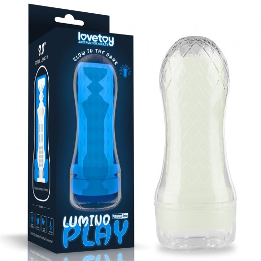 Светящийся в темноте мастурбатор Lumino Play Masturbator Pocketed - Lovetoy - в Орске купить с доставкой