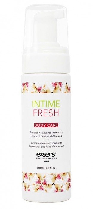 Органическая интимная очищающая пенка Intime Fresh - 150 мл. - Exsens - купить с доставкой в Орске