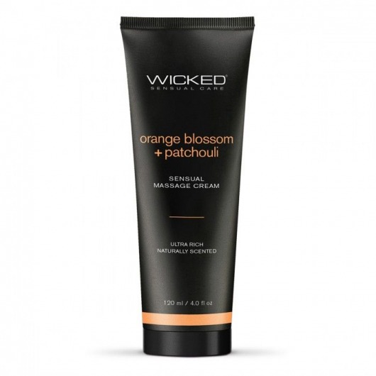 Массажный легкий крем WICKED Orange Blossom plus Patchouli - 120 мл. - Wicked - купить с доставкой в Орске