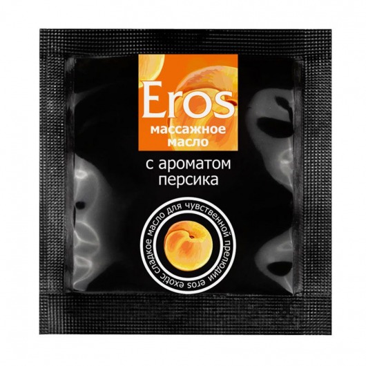 Саше массажного масла Eros exotic с ароматом персика - 4 гр. - Биоритм - купить с доставкой в Орске