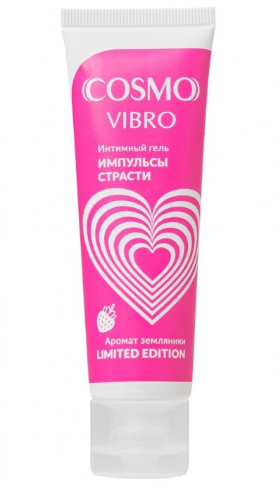 Возбуждающий гель на водно-силиконовой основе Cosmo Vibro с ароматом земляники - 50 гр. - Биоритм - купить с доставкой в Орске