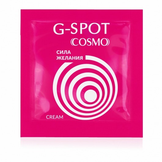 Стимулирующий интимный крем для женщин Cosmo G-spot - 2 гр. - Биоритм - купить с доставкой в Орске