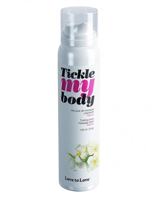 Массажная хрустящая пенка Tickle My Body Monoi с ароматом моной - 150 мл. - Love to Love - купить с доставкой в Орске