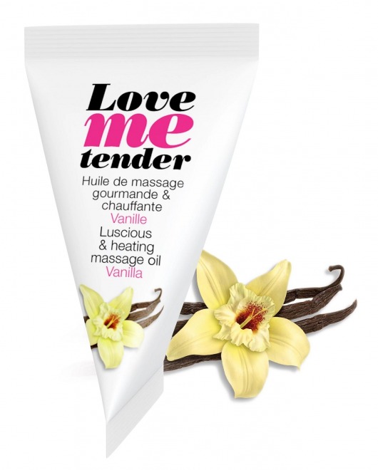 Съедобное согревающее массажное масло Love Me Tender Vanilla с ароматом ванили - 10 мл. - Love to Love - купить с доставкой в Орске