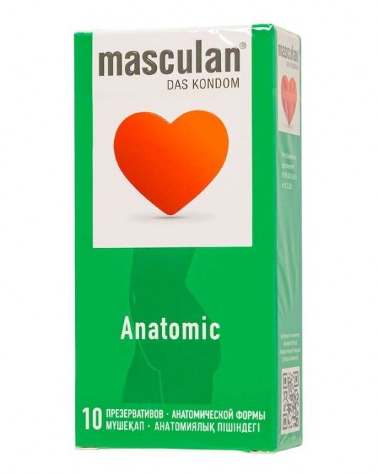 Презервативы анатомической формы Masculan Anatomic - 10 шт. - Masculan - купить с доставкой в Орске