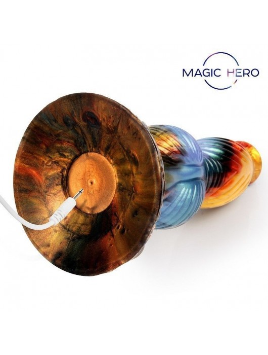 Разноцветный фантазийный вибромассажер - 26 см. - Bior toys