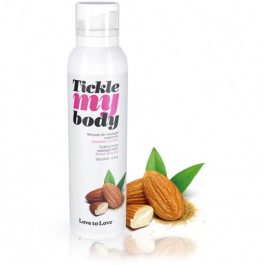 Массажная хрустящая пенка Tickle My Body Sweet Almonds с ароматом миндаля - 150 мл. - Love to Love - купить с доставкой в Орске