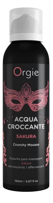 Хрустящая пенка для массажа Orgie Acqua Croccante Sakura с ароматом сакуры - 150 мл. - ORGIE - купить с доставкой в Орске