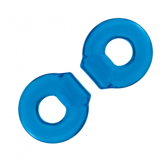 Комплект из двух колец для пениса 2-Pack Ultra-Stretch Stamina Endurance Ring - BlueLine - в Орске купить с доставкой