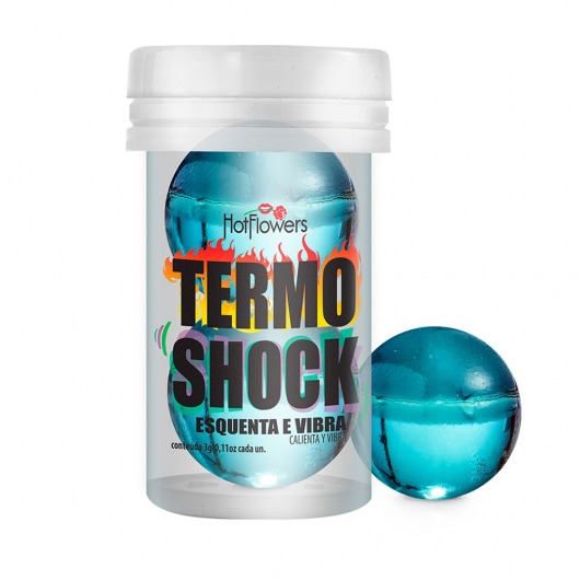 Интимный гель Termo Shock Hot Ball с разогревающе-покалывающим эффектом (2 шарика по 3 гр.) - HotFlowers - купить с доставкой в Орске