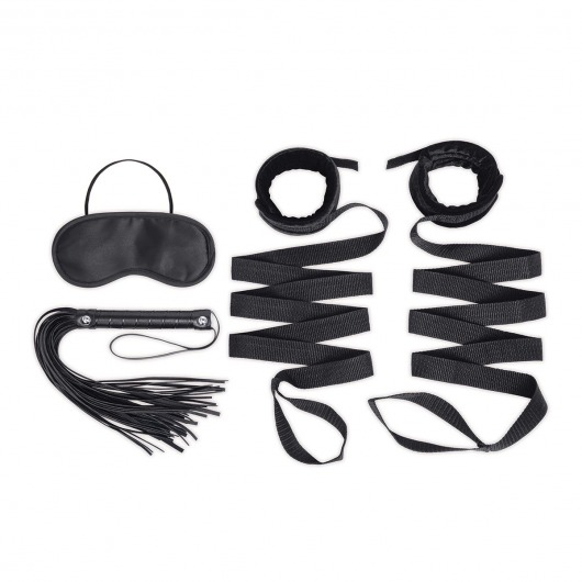 Эротический набор 4PC Bondage Bed Strap   Flogger Kit - Lux Fetish - купить с доставкой в Орске