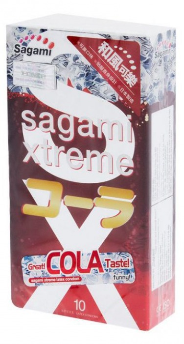 Ароматизированные презервативы Sagami Xtreme COLA - 10 шт. - Sagami - купить с доставкой в Орске