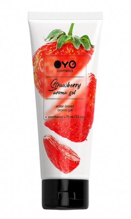 Лубрикант на водной основе OYO Aroma Gel Strawberry с ароматом клубники - 75 мл. - OYO - купить с доставкой в Орске