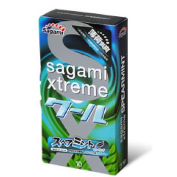 Презервативы Sagami Xtreme Mint с ароматом мяты - 10 шт. - Sagami - купить с доставкой в Орске