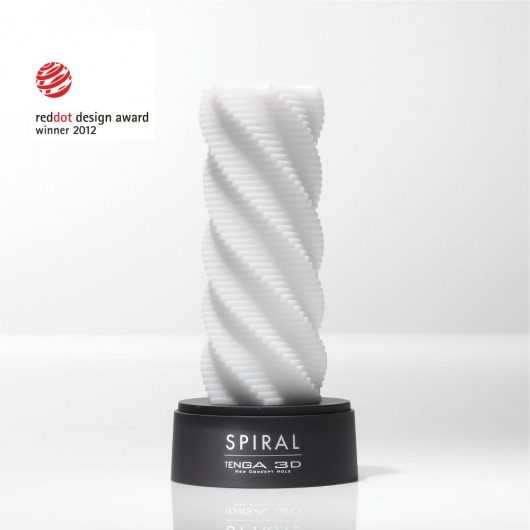 Белый 3D мастурбатор SPIRAL - Tenga - в Орске купить с доставкой