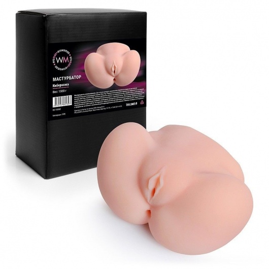 Реалистичный мастурбатор с двумя функциональными отверстиями - Erowoman-Eroman - в Орске купить с доставкой