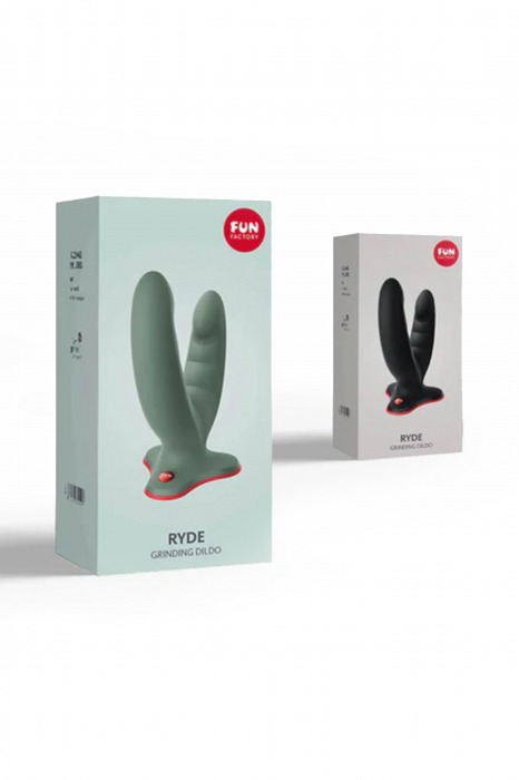 Черный двойной фаллоимитатор Ryde - 12,3 см. - Fun Factory