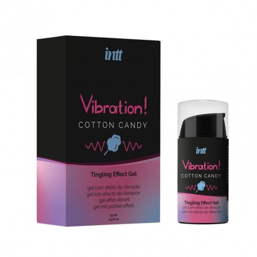 Жидкий вибратор Vibration Cotton Candy с ароматом сахарной ваты - 15 мл. - INTT - купить с доставкой в Орске