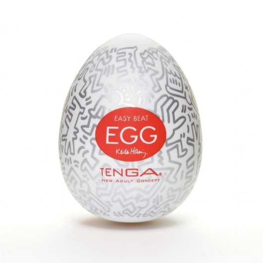 Мастурбатор-яйцо Keith Haring EGG PARTY - Tenga - в Орске купить с доставкой