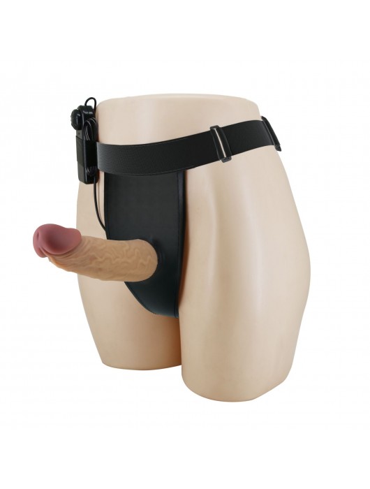 Полый вибрострапон на регулируемых трусиках Draven - 17,5 см. - Baile - купить с доставкой в Орске